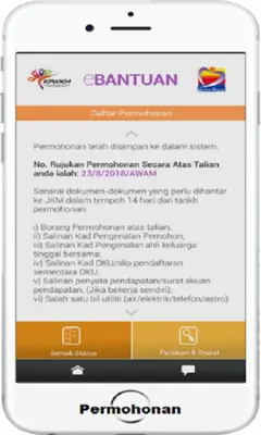 eBantuanJKM android App screenshot 2